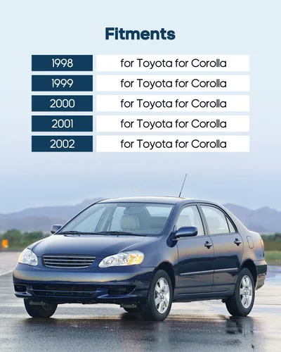 Miniatura 2 de ECCPP Manijas de puerta Exterior Interior Pasajero Lado del Conductor Delantero Trasero para 1998 1999 2000 2001 2002 para Toyota Corolla (8 piezas)