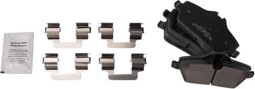 Miniatura 2 de TRQ Juego de pastillas de freno de cerámica delanteras compatibles con 18-23 Mini Cooper Base 17 Cooper Base sin John Works Paquete de freno 15-16