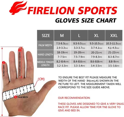 Miniatura 6 de FIRELION Bike Gloves for MenWomen CyclingCycling Gloves for Outdoor MTB DH Road RacingFull Finger Half Finger Padded Bicycle Protective