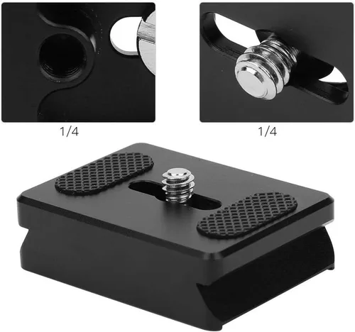 Miniatura 5 de Placa de liberación rápida de la cámara Profesión Gimbal Aumento Pad Riser Base Placa de liberación rápida para Lab S Crane 2 Crane 3 para Riser