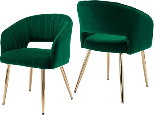 Miniatura 24 de KCC Silla de Escritorio Moderna de Terciopelo Sillón de Acento Tapizado Sillas Copetudas Sillas de Comedor, Sillas de Tocador Copetudas Silla