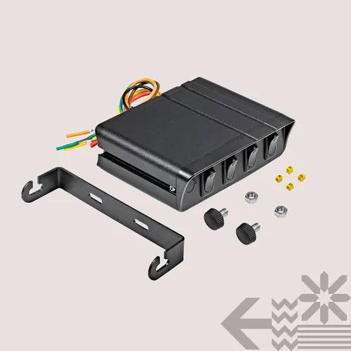Miniatura 7 de True Mods - Caja de interruptor basculante de 4 bandas de 12 V [20 amperios máximo] [cables de 12 AWG] [12 voltios CC] SPST On/Off Rocker Toggle
