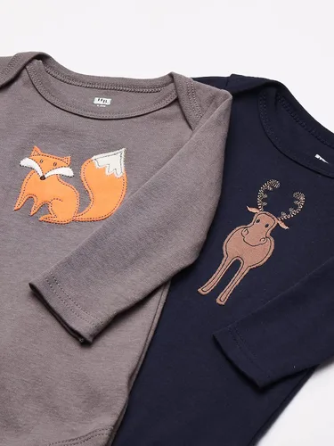 Miniatura 2 de Hudson Baby baby-boys Cotton Long-sleeve Bodysuits 5-pack