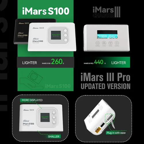 Miniatura 7 de Gens ace Imars S100 G-Tech Series 100W Lipo Cargador de batería (blanco)