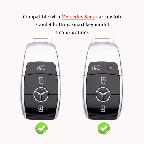 Miniatura 2 de Compatible con funda para llavero Mercedes Benz, accesorios azules
