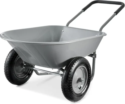 Miniatura 11 de Best Choice Products carretilla de jardín para hogar con doble rueda Verde