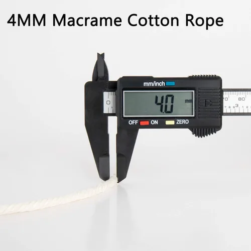 Miniatura 5 de Cuerda de macramé de 1/64 pulgadas x 547 yardas, cuerda de algodón natural para colgar en la pared, ganchos de plantas, manualidades, envoltura