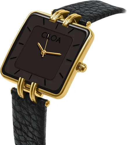 Miniatura 2 de Reloj con correa de cuero para mujer, elegante, elegante, clásico, casual, a la moda, cuadrado, reloj de regalo para ella
