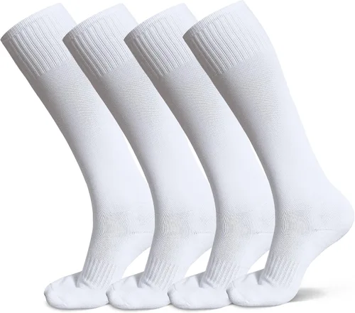 Calcetines deportivos deportivos de fútbol para jóvenes, niños y niñas de 4 a 16 años de edad, calcetines deportivos altos