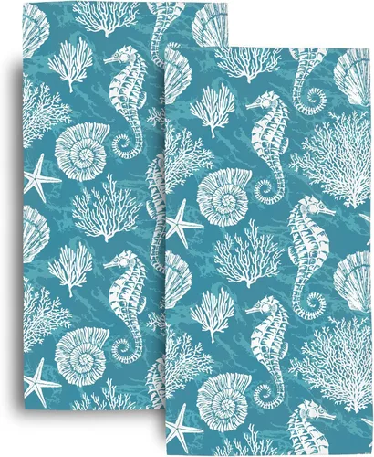 Miniatura 13 de Hello Gorgeous - Juego de 2 toallas de mano decorativas para baño, hogar, hotel, spa, gimnasio, yoga, 14 x 28 pulgadas Morado