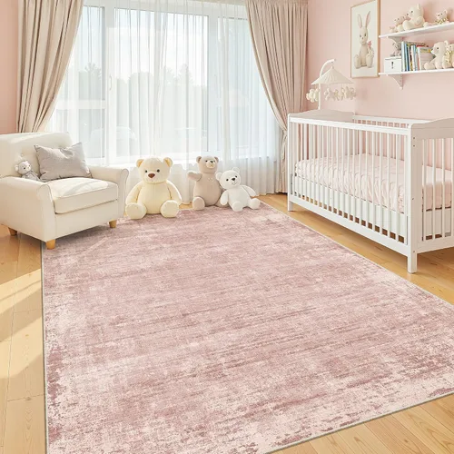Miniatura 54 de zesthome Alfombras de 5 x 7 pulgadas - Alfombra lavable resistente a las manchas, alfombras modernas abstractas para sala de estar, dormitorio