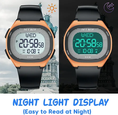 Miniatura 3 de Beeasy Kids Watch for 5-15 Year Old Boys Girls Digital Watch Multifunctional 5ATM Waterproof Alarm Calendar Chronograph LED Wrist Watch for Children