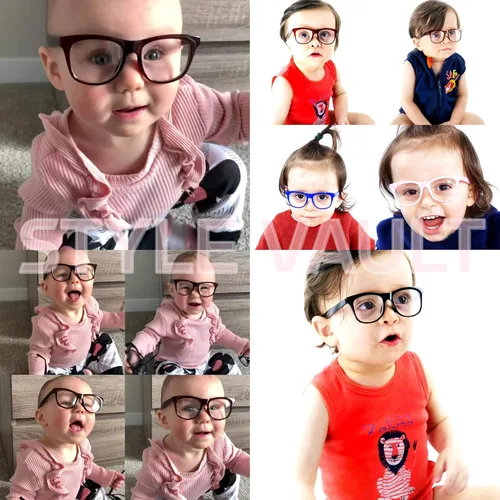 Miniatura 2 de Kd210 - Gafas de sol retro hipster para bebés de 0 a 24 meses de los 80