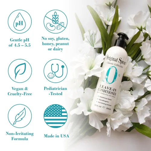 Miniatura 3 de Original Sprout Acondicionador sin enjuague y tratamiento previo a la natación para todo tipo de cabello, botella de 12 onzas