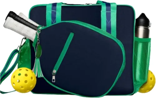 Miniatura 11 de Lola Bolsa Tote de Pickleball para Mujeres - Bolsa de Pickleball de Diseñador con Almacenamiento de Paleta, Bolsillos con Cremallera y Correa