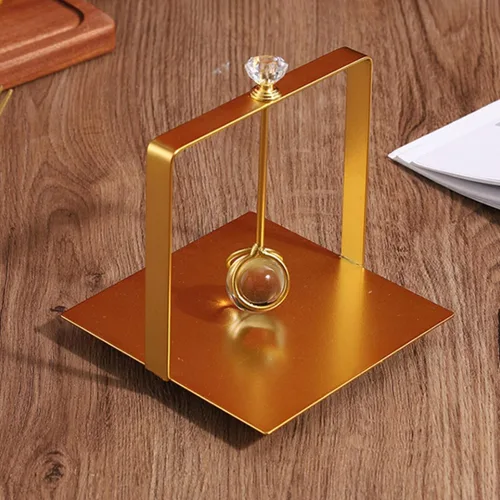 Miniatura 5 de Metal Napkin Holder Tissue Organizer Kitchen Napkin Rack Square Metal Serviette Stand for Restaurant Bar Tabletop Use, Gold Finish