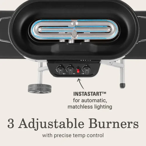 Miniatura 4 de Coleman RoadTrip Swaptop - Parrilla de gas con control de temperatura en hierro fundido verde y aluminio