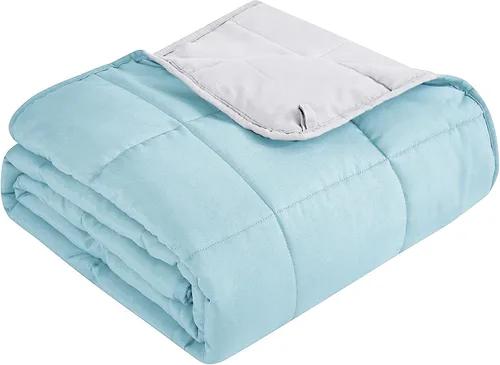 Miniatura 30 de Topcee - Manta con peso para adultos (15 libras, 48 x 72 pulgadas), manta de enfriamiento pesada de tamaño individual, suave y transpirable