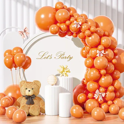 Miniatura 27 de Kit de arco de globos rojo brillante de 135 piezas de diferentes tamaños de 18, 12, 10 y 5 pulgadas, decoraciones de fiesta de color rojo para baby