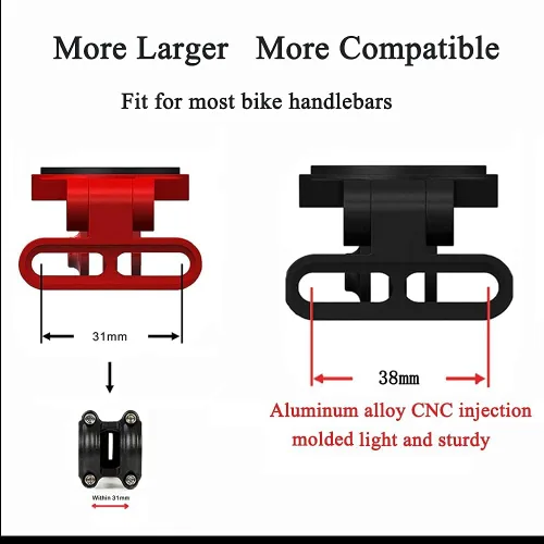 Miniatura 4 de Thinvik Soporte para computadora de bicicleta para Garmin Edge, Gopro Combo Mount, compatible con todas las computadoras GPS Garmin Series 1030 1000