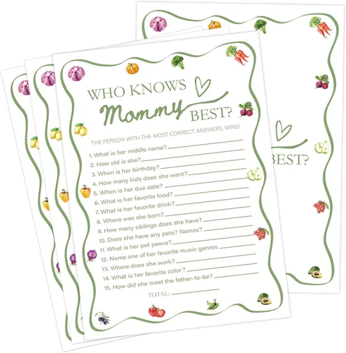 Miniatura 11 de Juegos de baby shower cultivados localmente, juego de bingo para bebés de Farmers Market para 30 invitados con tarjetas de juego, suministros