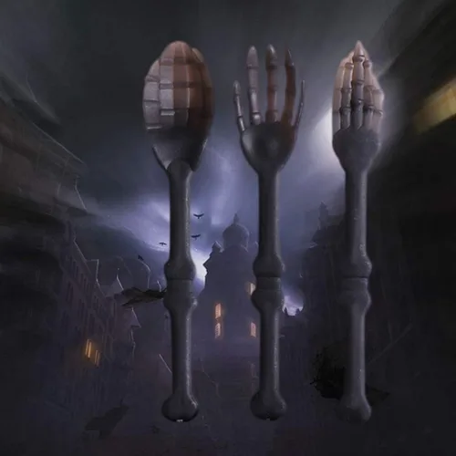 Miniatura 7 de NUOBESTY Juego de vajilla de Halloween, 3 piezas de calavera, tenedores, cucharas, cubiertos decorativos para fiesta, cocina, comedor, bar