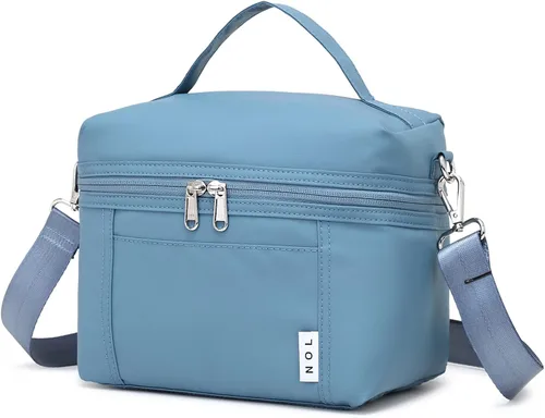 Miniatura 35 de NOL Natural Organic Lifestyle - Loncheras aisladas para mujer, bolsa enfriadora, ligera, de nailon, impermeable, para el trabajo