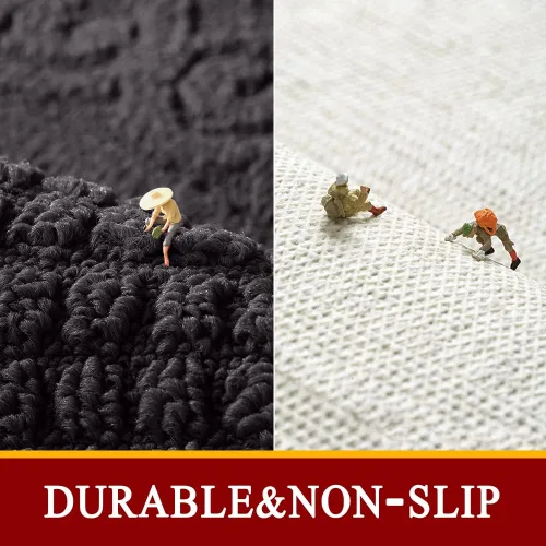Miniatura 3 de Alfombras grises de cocina para suelo, 2 piezas de 18"×30", antideslizante, lavable, alfombra de cocina, alfombra de pie absorbente, alfombra