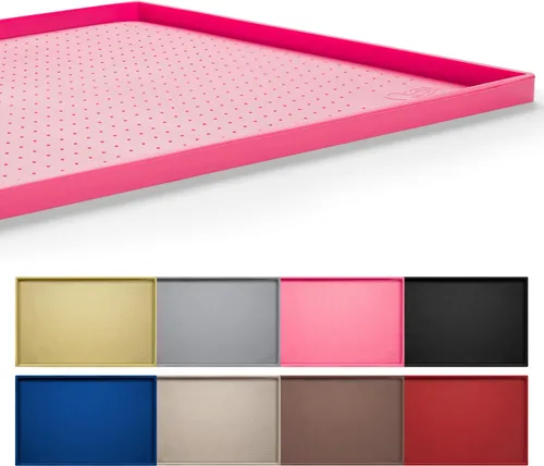Miniatura 8 de Hubulk Tapete de alimentación para perros, 100% impermeable, mantel individual de silicona de grado alimenticio para tazones de comida y agua