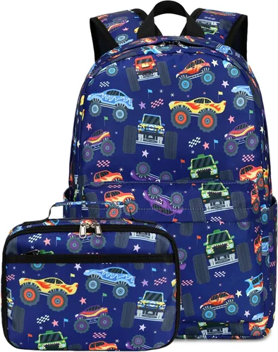 Miniatura 116 de CAMTOP - Conjunto de mochila y lonchera con estampados divertidos para niños de preescolar y primaria), Y0058-2