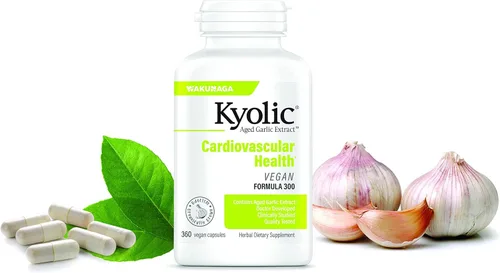 Miniatura 5 de Fórmula 300 de extracto de ajo envejecido Kyolic - Salud cardiovascular - Suplemento de extracto de ajo envejecido biodisponible - Apoya la función