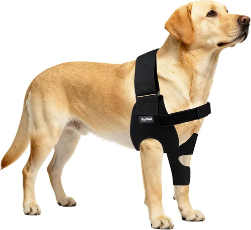 Miniatura 8 de Protector de codo para perro con correa de pecho desacoplada, transpirable, resistente a la abrasión, soporte de codo ajustable para higroma