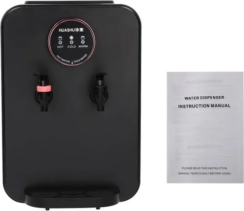 Miniatura 7 de Dispensador de agua de encimera premium, dispensador de agua caliente/fría, dispensador de agua de carga superior (negro)