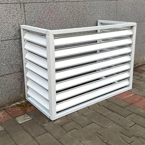 Miniatura 9 de Cubierta de aluminio para aire acondicionado y bomba de calor, mini cubierta de aire acondicionado dividido para unidades exteriores, reducción