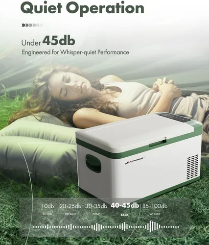 Miniatura 4 de A-Premium Refrigerador portátil de 12 voltios 21QT/20.1L para auto, enfriador con congelador portátil de enfriamiento rápido -4°F~68°F con 12/24V DC