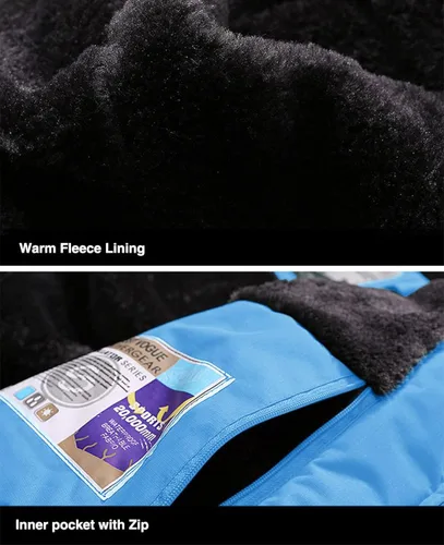 Miniatura 6 de MAGCOMSEN - Chaqueta de invierno para hombre, impermeable, abrigada, con forro polar y múltiples bolsillos