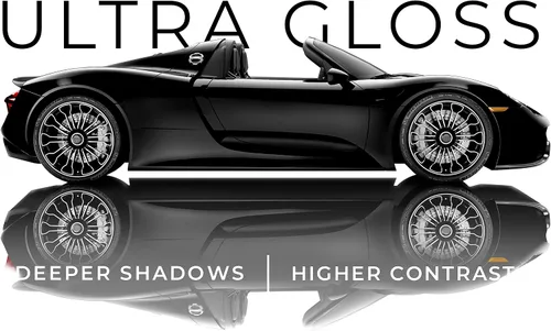 Miniatura 2 de VViViD+ Ultra Gloss Envoltura de vinilo para automóviles prémium (1 x 5 pies, color negro piano brillante)