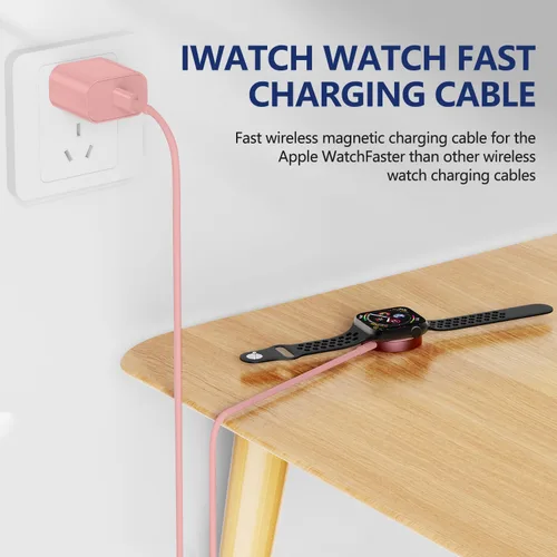 Miniatura 4 de Susnwere Cargador Rápido para Cargadores de Apple Watch con Bloque de Carga de 20W, USB C Magnético para Cable de Carga Rápida i-Watch para Watch