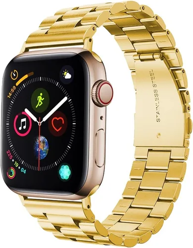 Miniatura 7 de Supoix - 1.654''/1.732'' XL correas grandes compatibles con Apple Watch Series, 4 1.732''/Series 3/2/1 1.654'', pulsera de acero inoxidable de Negro