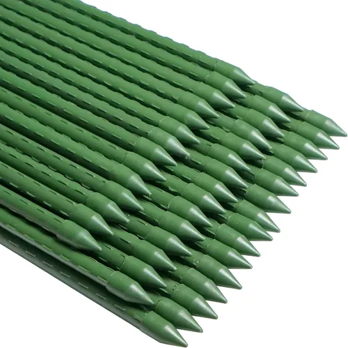 WAENLIR Estacas para plantas de jardín, para soporte, para tomates, 5 pies, paquete de 50 unidades