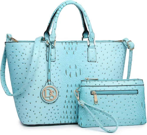 Miniatura 11 de Dasein Women Satchel Purse Handbag Shoulder Bag Work Tote Bag with Matching Clutch