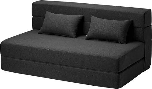 Miniatura 11 de SUYOLS Sofá Cama Plegable con Almohadas - Silla Convertible Sofá de Piso y Colchón para Dormir, Sleeper de Espuma Viscoelástica Plegable para Sala