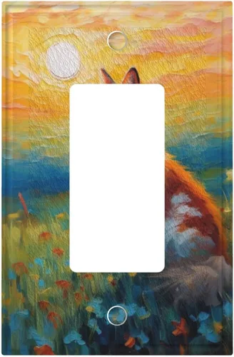 Miniatura 152 de Decorativo Arte Interruptor de Luz Cubiertas de Pintura al óleo Estilo Flores Placa de Pared de Interruptor de Interruptor Decorativo Placa