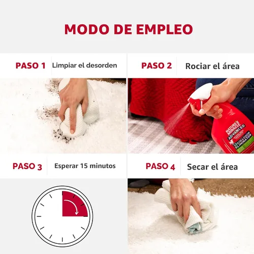Miniatura 5 de Nature's Miracle Eliminador avanzado de manchas y olores para perros, aroma fresco, fórmula enzimática severa para líos difíciles de mascotas, 1