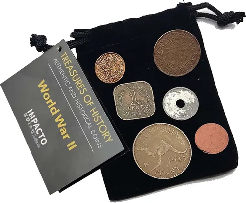 Moneda Mundial de la Segunda Guerra Mundial - 6 monedas utilizadas durante la Segunda Guerra Mundial en el Pacífico, The Pearl Harbor Collection
