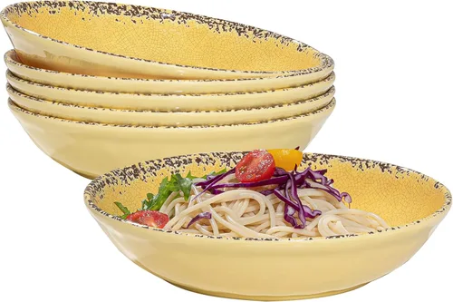 Miniatura 17 de Juego de 2 cuencos de melamina para servir ensaladas grandes de 12 x 4 pulgadas, cuencos de frutas, cuencos para mezclar, cuencos para servir