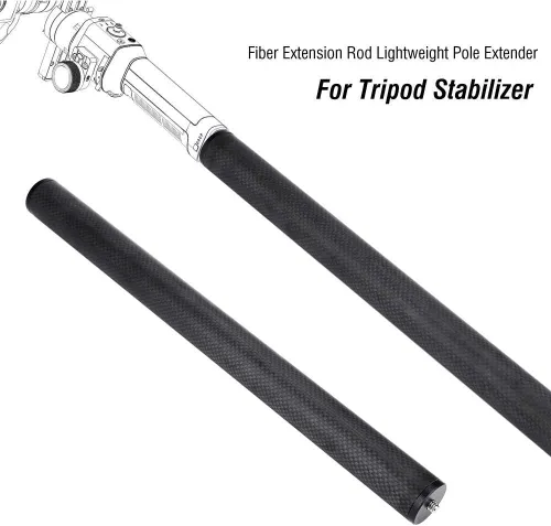 Miniatura 7 de Barra de extensión, barra de extensión de fibra de carbono, accesorio de extensor de poste ligero para estabilizador de trípode
