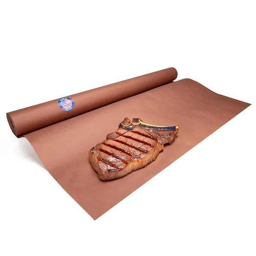 Miniatura 13 de Papel de carnicero negro de 18 x 2160 pulgadas (180 pies) – Rollo de papel de carnicero natural hecho en Estados Unidos para carne y pescado, sin