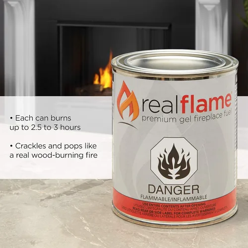 Miniatura 2 de Gel combustible Real Flame, 12 unidades, Blanco