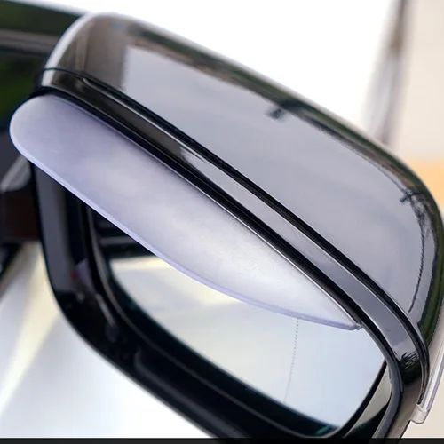 Miniatura 9 de Protector de cejas de lluvia para retrovisor de automóvil, película protectora de lluvia para espejo de automóvil, protector de visera para la Negro